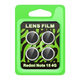 Xiaomi Redmi Note 15 4G Raze Metal Kamera Lens - Gümüş