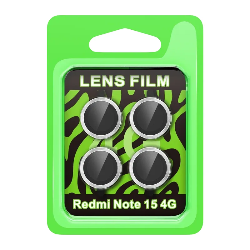 Xiaomi Redmi Note 15 4G Raze Metal Kamera Lens - Gümüş