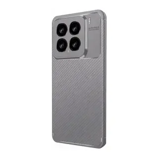 Xiaomi Mi 15 Kılıf Auto Focus Karbon Kapak - Gri