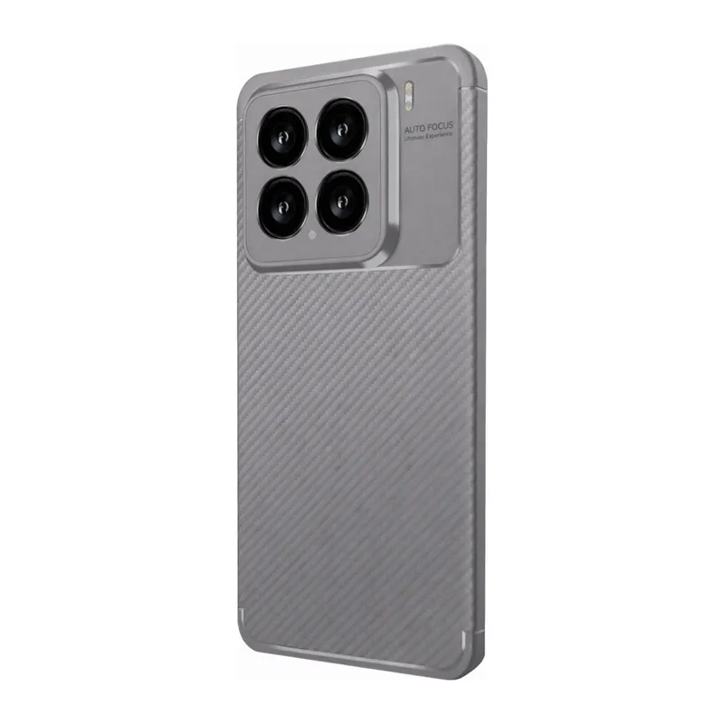 Xiaomi Mi 15 Kılıf Auto Focus Karbon Kapak - Gri