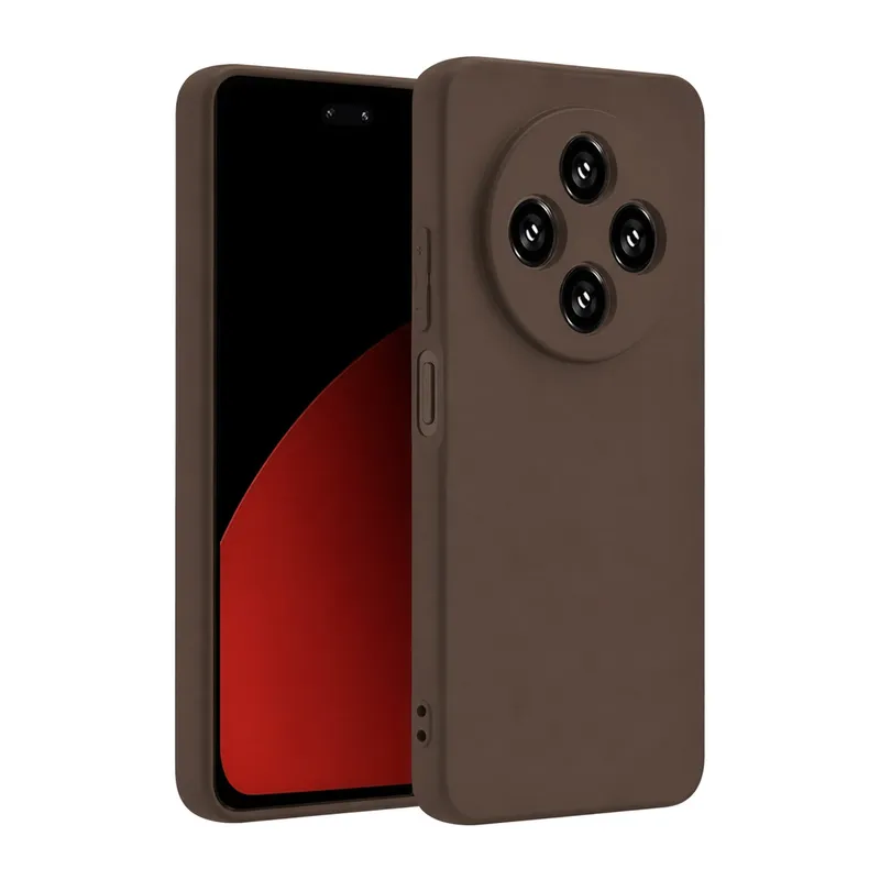 Xiaomi Redmi 14C Kılıf First Silikon - Kahverengi
