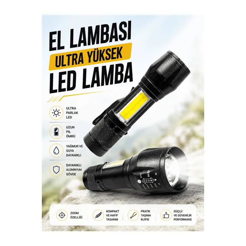 HS-41 EL LAMBASI Ultra Yüksek Led Lamba