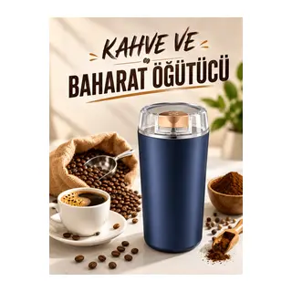 Otomatik Kahve ve Baharat Öğütücü Kolay Ve Taşınabilir Paslanmaz Çelik