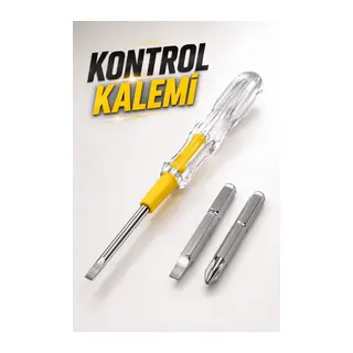 Test Cihazı Kontrol Kalemi Çift Başlıklı Şeffaf Elektrik Testi