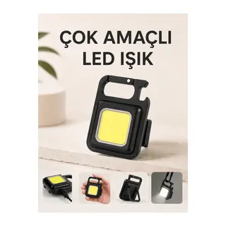 Kamp Işığı Çok Fonksiyonlu Taşınabilir Anahtarlık Kapak Açma Manyetik Özelliği