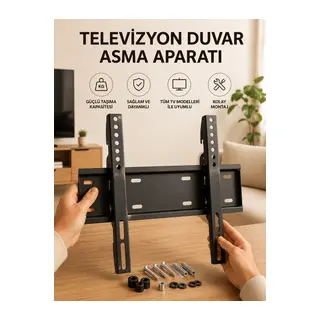 32-55 İnç Uyumlu 40 Kg Taşıma Kapatiseli Televizyon Duvar Asma Aparatı