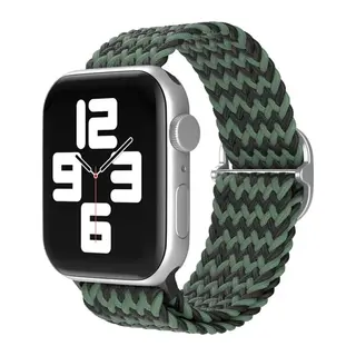 Apple Watch 38mm Star Kordon - Zigzag Yeşil-Siyah