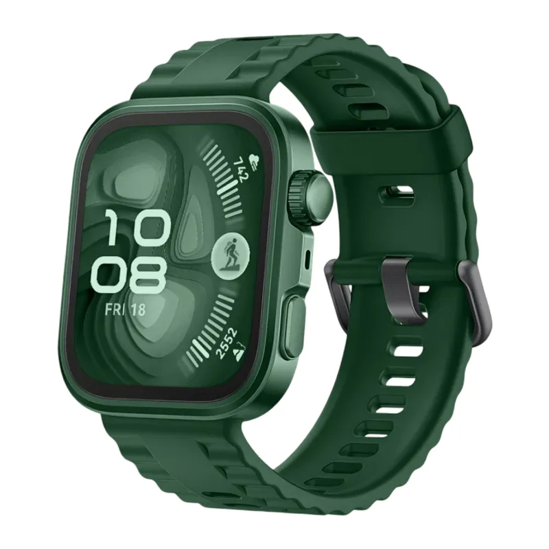 Huawei Fit 4 Nova Silikon Kordon - Koyu Yeşil