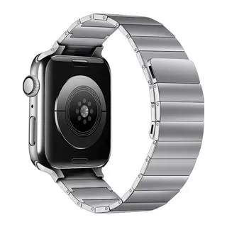 Apple Watch 38mm KR404 Huks Kordon - Gümüş