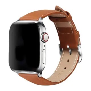 Apple Watch 42mm NL26 Deri Kordon - Taba