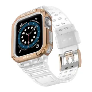 Apple Watch 42mm KR401 Silikon Kordon - Beyaz-Rose
