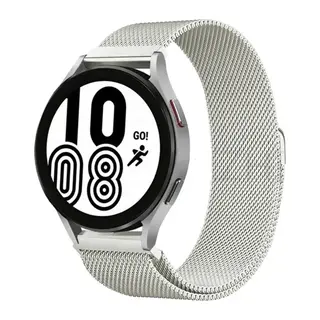 Samsung Galaxy Watch 4 Metal Mıknatıslı Kordon - Gümüş