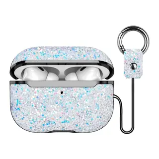 Onegif Apple Airpods Pro 2 (2.nesil) Bright Simli Airpods Kapak - Gümüş