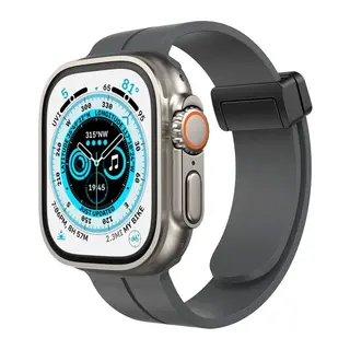 Apple Watch 38mm KR412 Elegance Stylısh Kordon - Füme