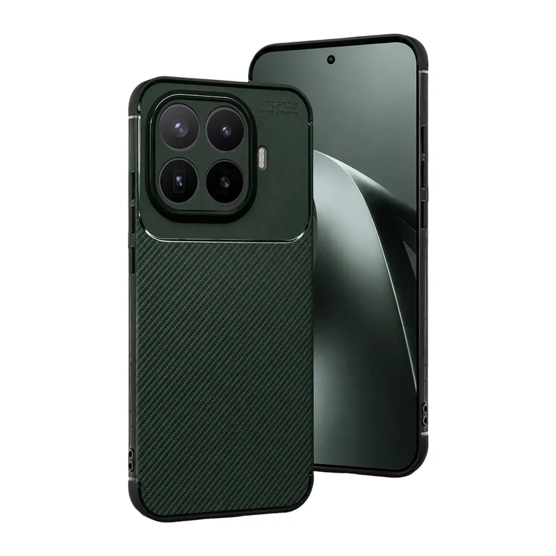 Xiaomi Mi 17T Pro Auto Focus Karbon Kapak - Koyu Yeşil