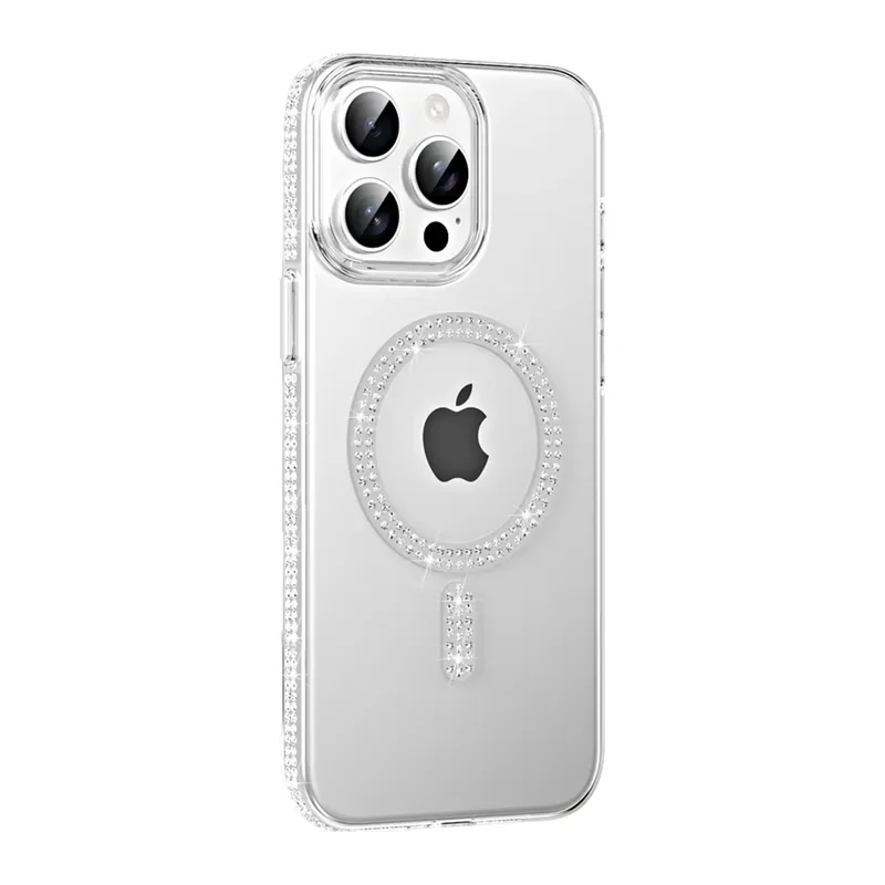 Joko Apple iPhone 15 Pro Move Taşlı Magsafe Kapak - Natural Grey