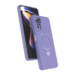 Xiaomi Redmi Note 12 Pro 4G Regal Magsafe Standlı Kapak - Lila