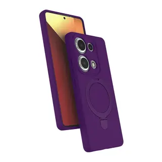 Xiaomi Redmi Note 13 Pro 4G Regal Magsafe Standlı Kapak - Derin Mor