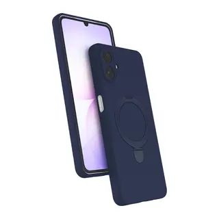 Samsung Galaxy A07 4G Regal Magsafe Standlı Kapak - Lacivert
