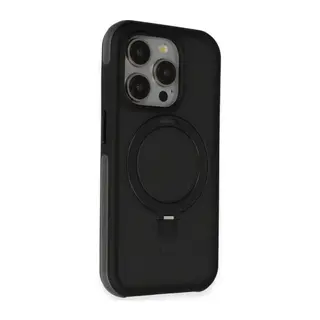 Joko Apple iPhone 15 Pro Max Zorda Airbag Magsafe Standlı Kapak - Siyah
