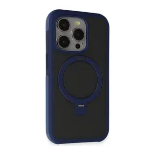 Joko Apple iPhone 15 Pro Max Zorda Airbag Magsafe Standlı Kapak - Lacivert