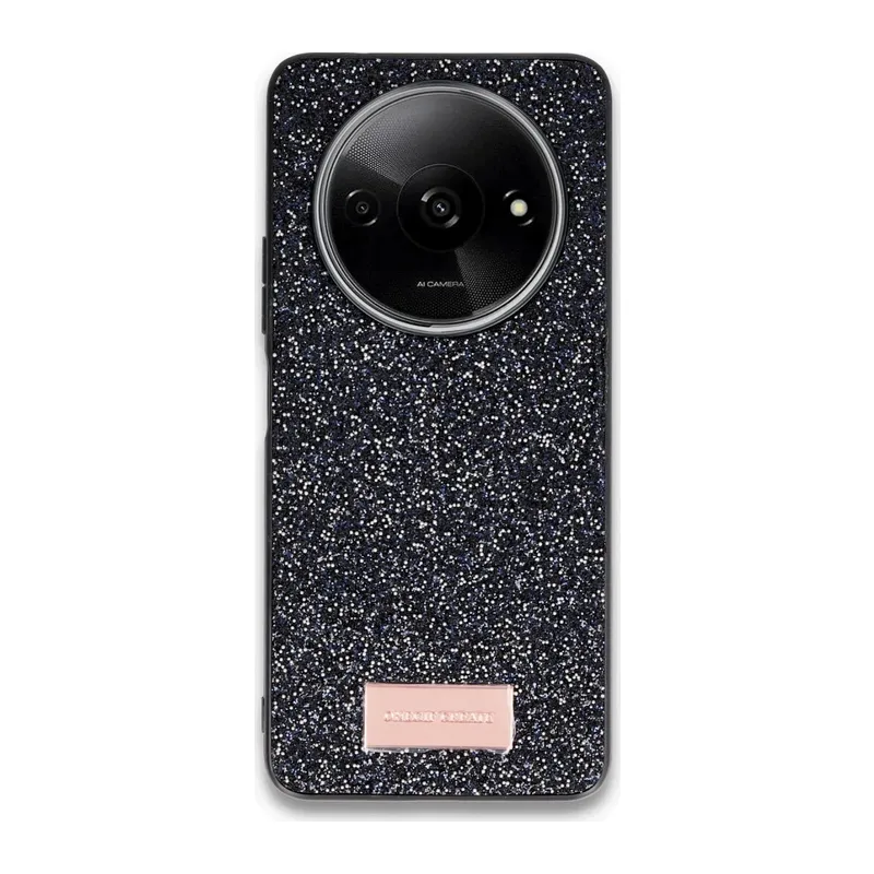Onegif Xiaomi Redmi A3 4G Bright Simli Kapak - Siyah