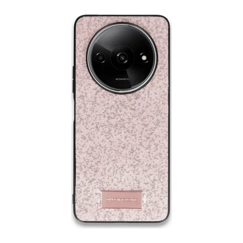 Onegif Xiaomi Redmi A3 4G Bright Simli Kapak - Pembe