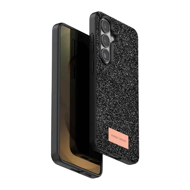 Onegif Samsung Galaxy S26 Plus Bright Simli Kapak - Siyah