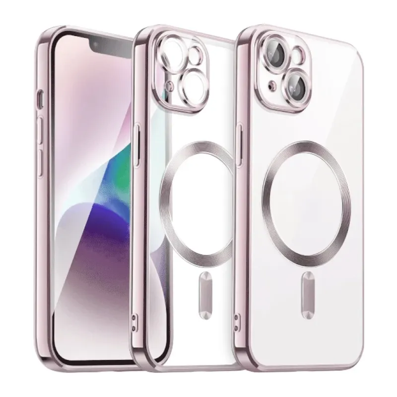 Apple iPhone 15 Kılıf Kross Magneticsafe Kapak - Rose