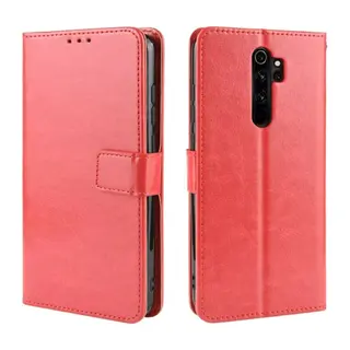 Xiaomi Redmi Note 8 Pro Kılıf Trend S Plus Kapaklı Kılıf - Kırmızı