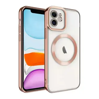 Apple iPhone 12 Kılıf Kross Magneticsafe Kapak - Rose