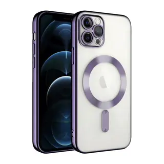 Apple iPhone 13 Pro Kılıf Kross Magneticsafe Kapak - Mor