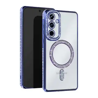 Samsung Galaxy S25 Edge Joke Simli Magneticsafe Kılıf - Mavi