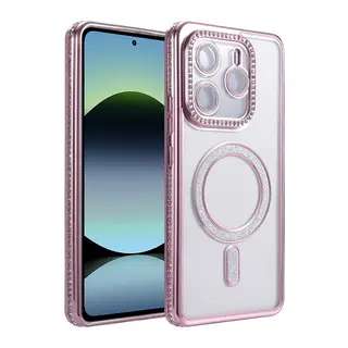 Xiaomi Redmi Note 14 4G Joke Simli Magneticsafe Kılıf - Pembe