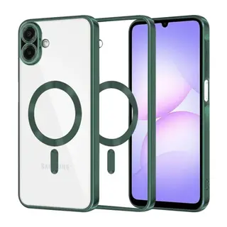 Samsung Galaxy A07 4G Kross Magneticsafe Kapak - Koyu Yeşil