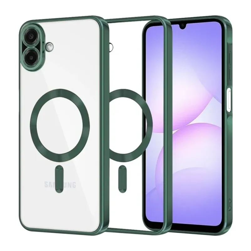 Samsung Galaxy A07 4G Kross Magneticsafe Kapak - Koyu Yeşil