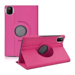 Huawei Honor Pad X7 360 Tablet Deri Kılıf - Pembe