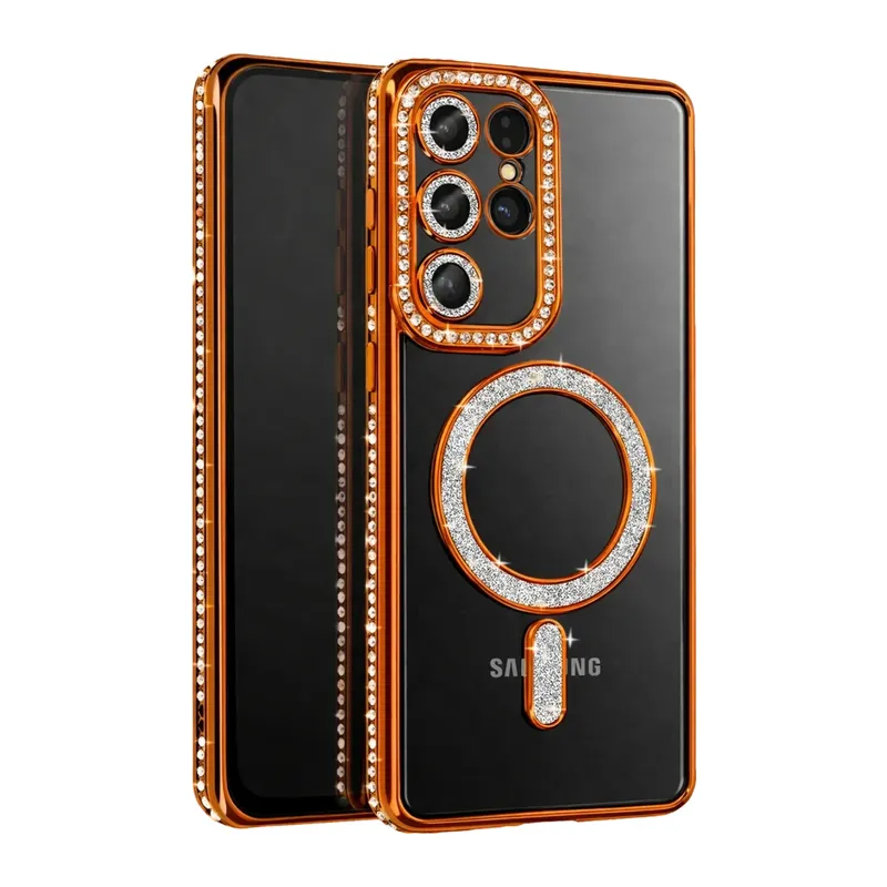 Samsung Galaxy S26 Ultra Joke Simli Magneticsafe Kılıf - Turuncu