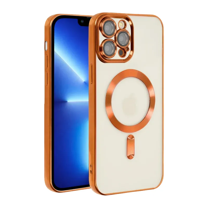 Apple iPhone 13 Pro Kılıf Kross Magneticsafe Kapak - Turuncu