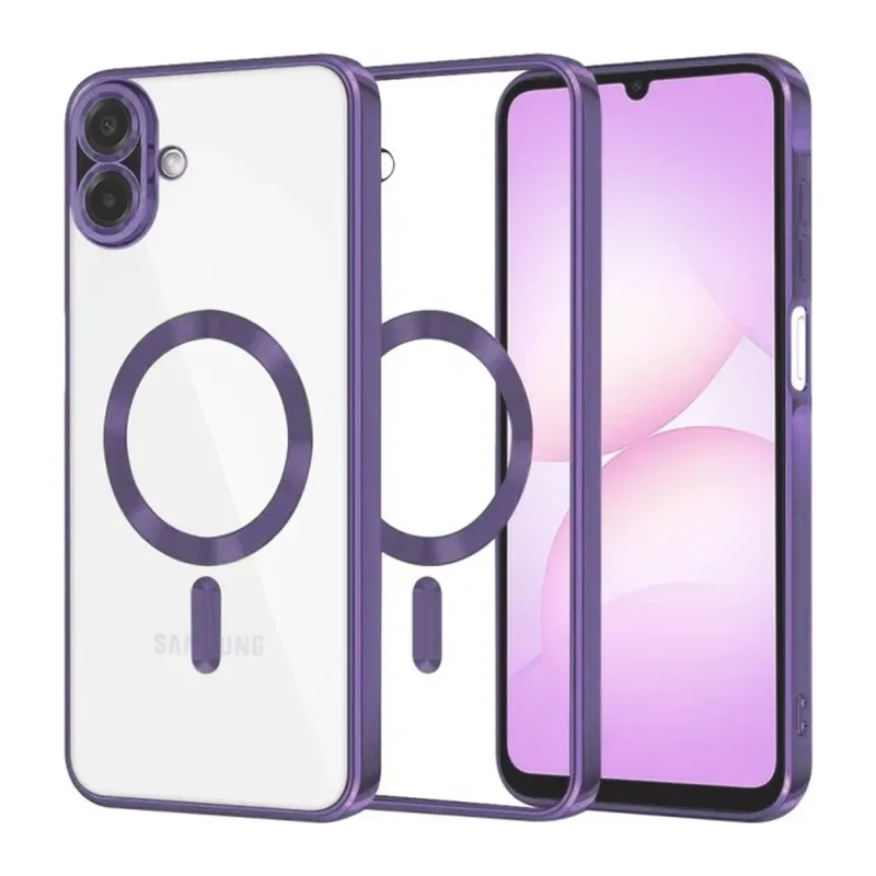 Samsung Galaxy A07 4G Kross Magneticsafe Kapak - Mor