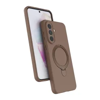 Samsung Galaxy A57 5G Regal Magsafe Standlı Kapak - Çöl Titanyum