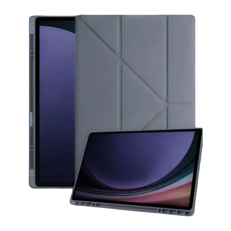 Samsung Galaxy Tab A11 Kalemlikli Mars Tablet Kılıfı - Koyu Gri