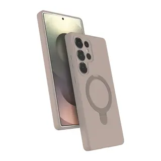 Samsung Galaxy S24 Ultra Regal Magsafe Standlı Kapak - Çöl Titanyum