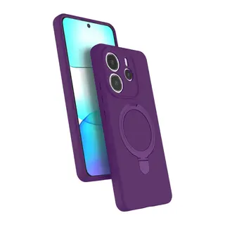 Xiaomi Redmi Note 14 4G Regal Magsafe Standlı Kapak - Derin Mor