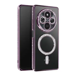 Xiaomi Redmi 14C Joke Simli Magneticsafe Kılıf - Derin Mor
