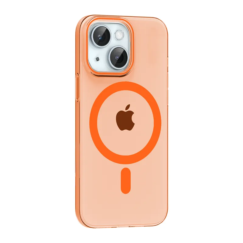 Joko Apple iPhone 15 PC Blank Magsafe Kapak - Turuncu