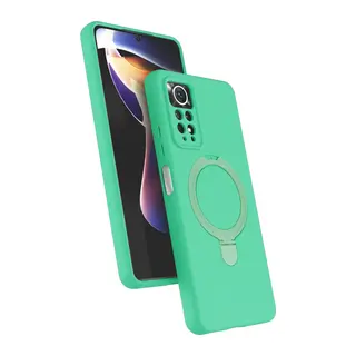 Xiaomi Redmi Note 12 Pro 4G Regal Magsafe Standlı Kapak - Yeşil