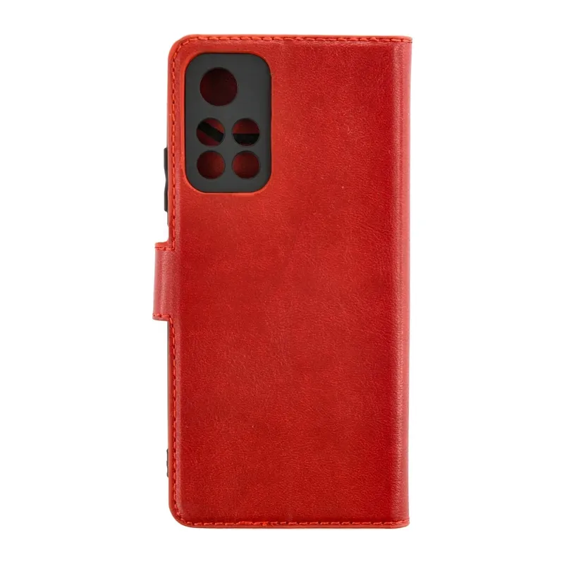 Xiaomi Redmi Note 11T Kılıf Trend S Plus Kapaklı Kılıf - Kırmızı