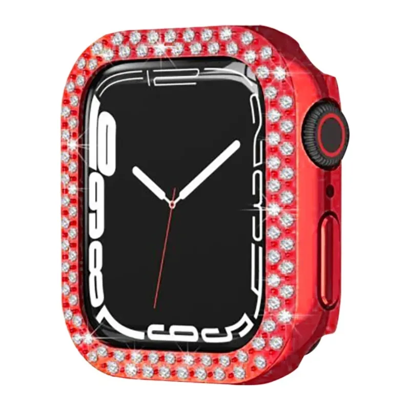 Apple Watch 42mm Taşlı Kasa - Kırmızı