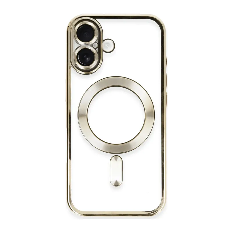 Apple iPhone 16 Kılıf Kross Magneticsafe Kapak - Gold